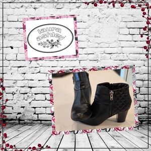 Laura Ashley Black Ankle Boots.